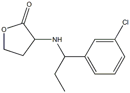 3-{[1-(3-chlorophenyl)propyl]amino}oxolan-2-one,,结构式