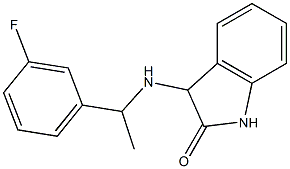 3-{[1-(3-fluorophenyl)ethyl]amino}-2,3-dihydro-1H-indol-2-one