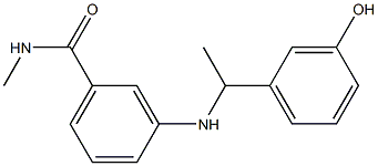 3-{[1-(3-hydroxyphenyl)ethyl]amino}-N-methylbenzamide Structure