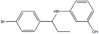 3-{[1-(4-bromophenyl)propyl]amino}phenol