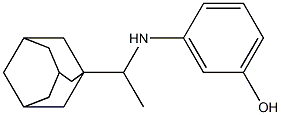 3-{[1-(adamantan-1-yl)ethyl]amino}phenol Structure