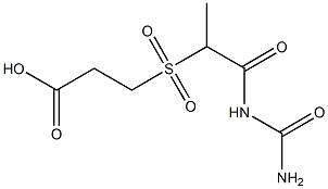 3-{[1-(carbamoylamino)-1-oxopropane-2-]sulfonyl}propanoic acid,,结构式