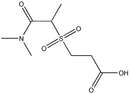 3-{[1-(dimethylcarbamoyl)ethane]sulfonyl}propanoic acid