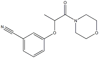 3-{[1-(morpholin-4-yl)-1-oxopropan-2-yl]oxy}benzonitrile Structure