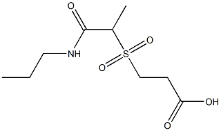 3-{[1-(propylcarbamoyl)ethane]sulfonyl}propanoic acid