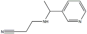 3-{[1-(pyridin-3-yl)ethyl]amino}propanenitrile|