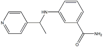 3-{[1-(pyridin-4-yl)ethyl]amino}benzamide|