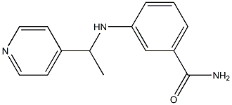 3-{[1-(pyridin-4-yl)ethyl]amino}benzamide 结构式