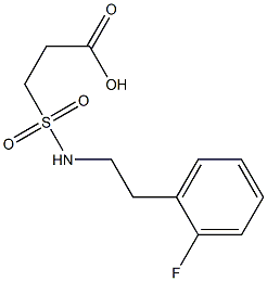 3-{[2-(2-fluorophenyl)ethyl]sulfamoyl}propanoic acid Structure