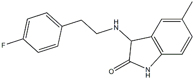 3-{[2-(4-fluorophenyl)ethyl]amino}-5-methyl-2,3-dihydro-1H-indol-2-one Struktur