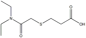 3-{[2-(diethylamino)-2-oxoethyl]thio}propanoic acid 化学構造式