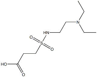 3-{[2-(diethylamino)ethyl]sulfamoyl}propanoic acid,,结构式