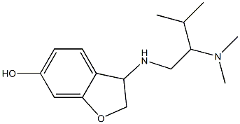 3-{[2-(dimethylamino)-3-methylbutyl]amino}-2,3-dihydro-1-benzofuran-6-ol,,结构式