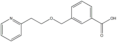 3-{[2-(pyridin-2-yl)ethoxy]methyl}benzoic acid 结构式