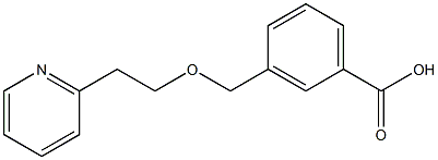 3-{[2-(pyridin-2-yl)ethoxy]methyl}benzoic acid Structure