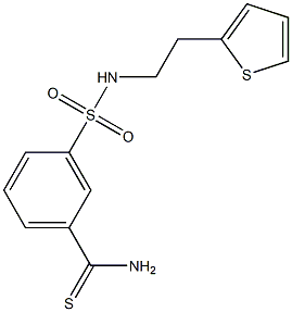 3-{[2-(thiophen-2-yl)ethyl]sulfamoyl}benzene-1-carbothioamide|