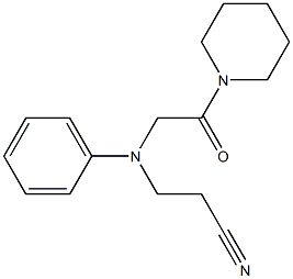  3-{[2-oxo-2-(piperidin-1-yl)ethyl](phenyl)amino}propanenitrile