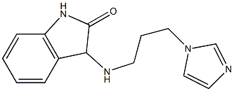 3-{[3-(1H-imidazol-1-yl)propyl]amino}-2,3-dihydro-1H-indol-2-one 化学構造式