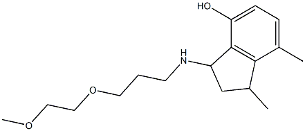 3-{[3-(2-methoxyethoxy)propyl]amino}-1,7-dimethyl-2,3-dihydro-1H-inden-4-ol