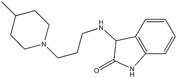 3-{[3-(4-methylpiperidin-1-yl)propyl]amino}-2,3-dihydro-1H-indol-2-one Struktur