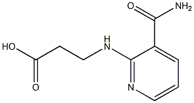 3-{[3-(aminocarbonyl)pyridin-2-yl]amino}propanoic acid Structure