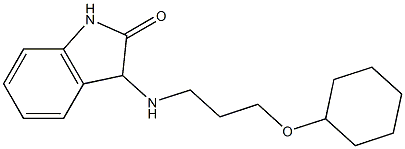 3-{[3-(cyclohexyloxy)propyl]amino}-2,3-dihydro-1H-indol-2-one