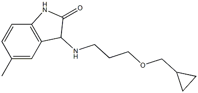 3-{[3-(cyclopropylmethoxy)propyl]amino}-5-methyl-2,3-dihydro-1H-indol-2-one