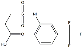 3-{[3-(trifluoromethyl)phenyl]sulfamoyl}propanoic acid 结构式