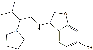 3-{[3-methyl-2-(pyrrolidin-1-yl)butyl]amino}-2,3-dihydro-1-benzofuran-6-ol Structure