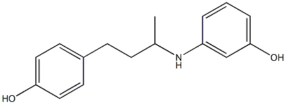 3-{[4-(4-hydroxyphenyl)butan-2-yl]amino}phenol Structure