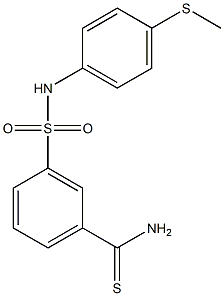  3-{[4-(methylsulfanyl)phenyl]sulfamoyl}benzene-1-carbothioamide