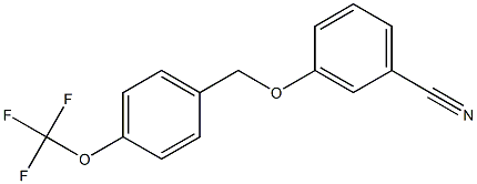 3-{[4-(trifluoromethoxy)phenyl]methoxy}benzonitrile,,结构式