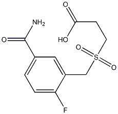 3-{[5-(aminocarbonyl)-2-fluorobenzyl]sulfonyl}propanoic acid