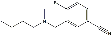 3-{[butyl(methyl)amino]methyl}-4-fluorobenzonitrile Structure