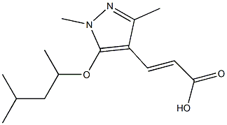 3-{1,3-dimethyl-5-[(4-methylpentan-2-yl)oxy]-1H-pyrazol-4-yl}prop-2-enoic acid