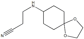 3-{1,4-dioxaspiro[4.5]decan-8-ylamino}propanenitrile Struktur