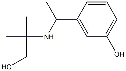 3-{1-[(1-hydroxy-2-methylpropan-2-yl)amino]ethyl}phenol Structure