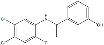 3-{1-[(2,4,5-trichlorophenyl)amino]ethyl}phenol|