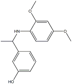 3-{1-[(2,4-dimethoxyphenyl)amino]ethyl}phenol