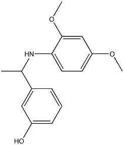  3-{1-[(2,4-dimethoxyphenyl)amino]ethyl}phenol