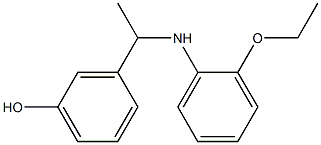 3-{1-[(2-ethoxyphenyl)amino]ethyl}phenol Structure