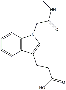  3-{1-[(methylcarbamoyl)methyl]-1H-indol-3-yl}propanoic acid