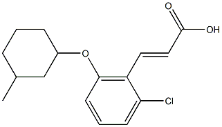 3-{2-chloro-6-[(3-methylcyclohexyl)oxy]phenyl}prop-2-enoic acid