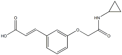 3-{3-[(cyclopropylcarbamoyl)methoxy]phenyl}prop-2-enoic acid