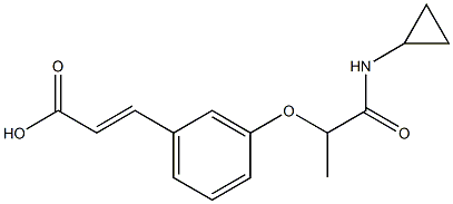 3-{3-[1-(cyclopropylcarbamoyl)ethoxy]phenyl}prop-2-enoic acid
