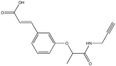 3-{3-[1-(prop-2-yn-1-ylcarbamoyl)ethoxy]phenyl}prop-2-enoic acid