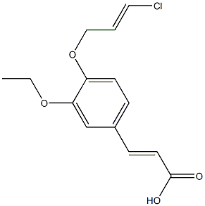 3-{4-[(3-chloroprop-2-en-1-yl)oxy]-3-ethoxyphenyl}prop-2-enoic acid