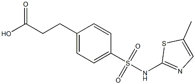 3-{4-[(5-methyl-1,3-thiazol-2-yl)sulfamoyl]phenyl}propanoic acid|