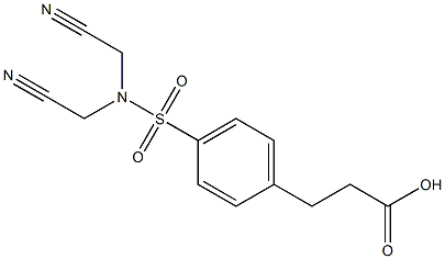 3-{4-[bis(cyanomethyl)sulfamoyl]phenyl}propanoic acid