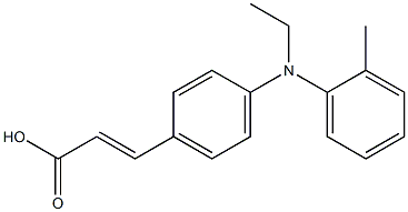 3-{4-[ethyl(2-methylphenyl)amino]phenyl}prop-2-enoic acid|